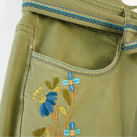 Sundance Catalog Embroidered Cargo Joggers - Picture 5 of 11